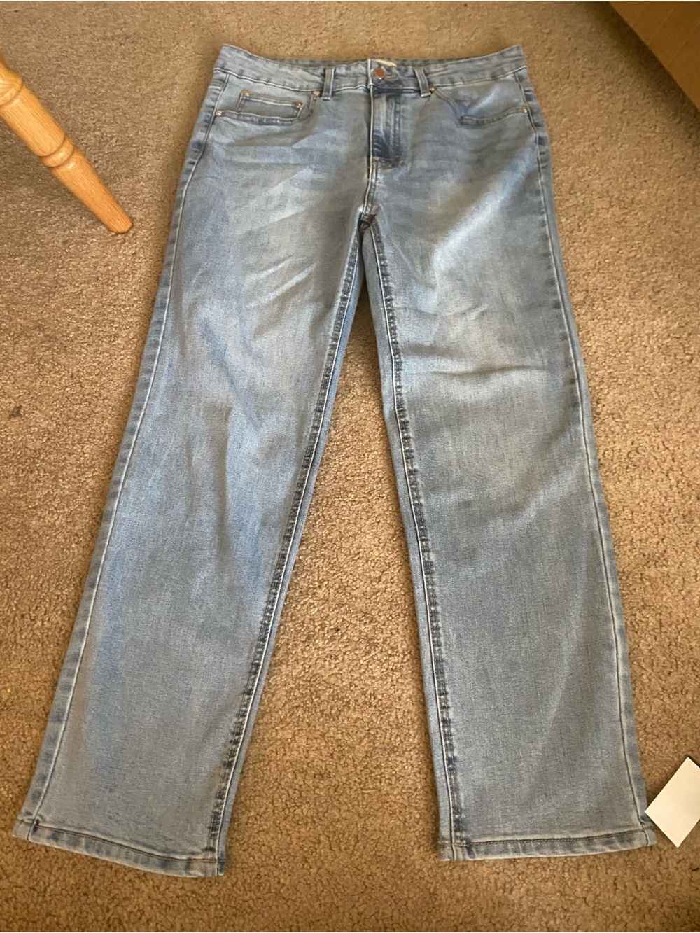 Oat New York Light Blue Straight-Leg Women's Jeans